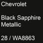 Preview: Chevrolet, Black Sapphire Metallic, 28 / WA8863.